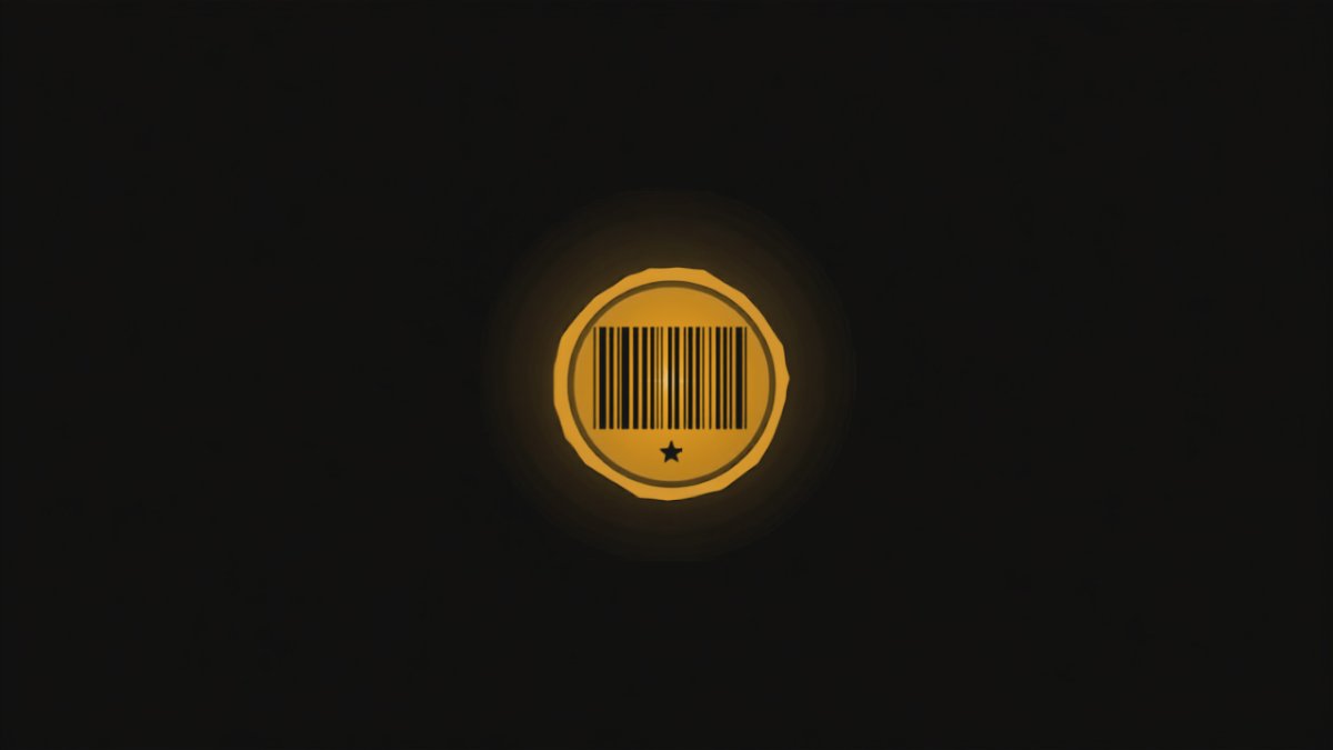 Illustration d'un code-barres ISBN dans un cachet circulaire